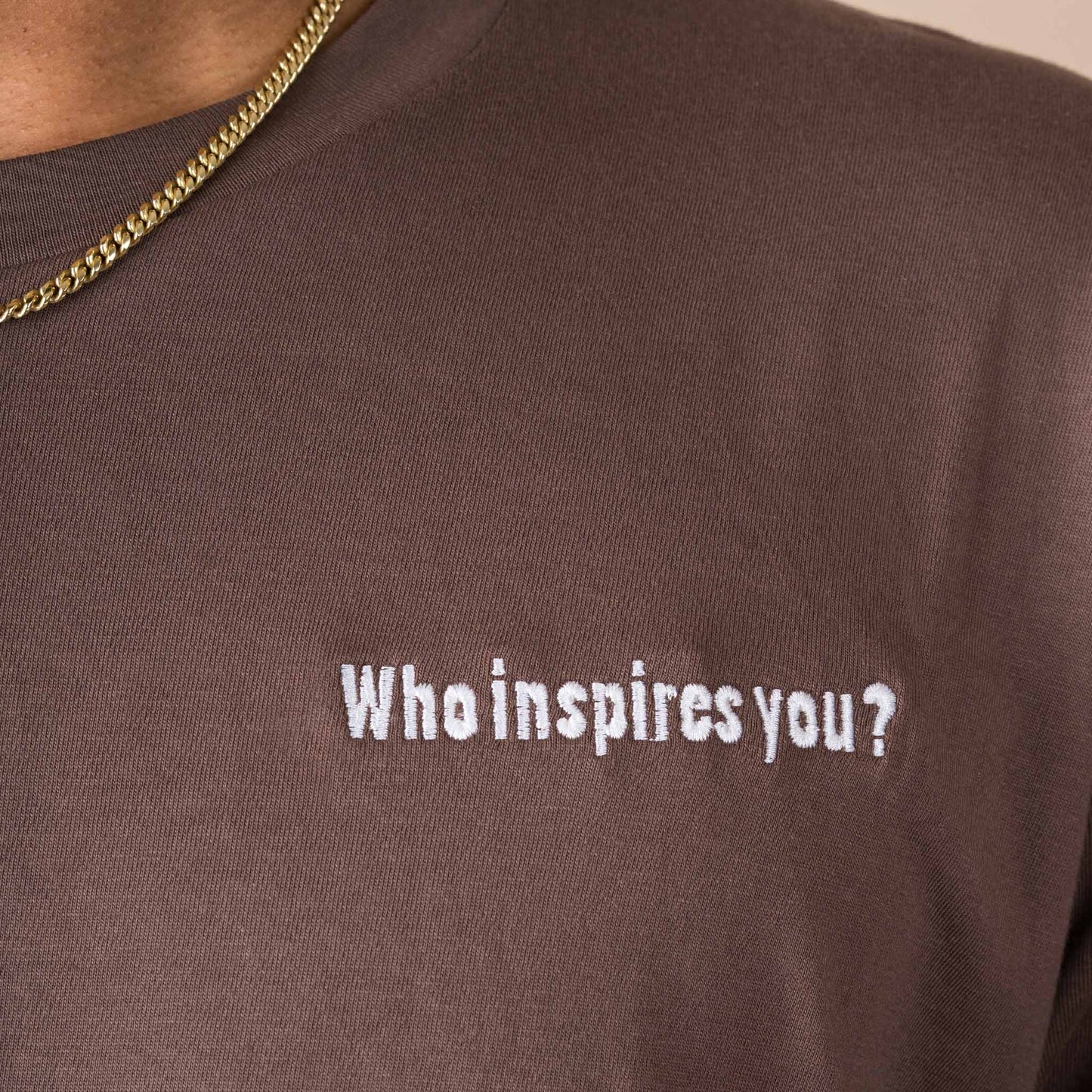 Q1 Who inspires you? - Coffee T-Shirt