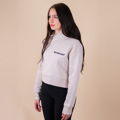 Q4 What brings you joy? - Ivory Moon Crop Hoodie