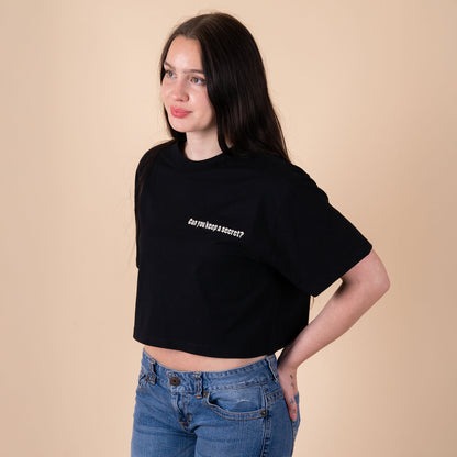 Q3 Can you keep a secret? - Black Crop Top
