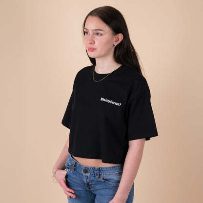 Q1 Who inspires you? - Black Crop Top
