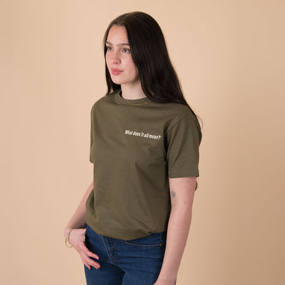 Q2 What does it all mean? - Ranger Green T-Shirt