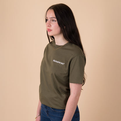 Q1 Who inspires you? - Ranger Green T-Shirt