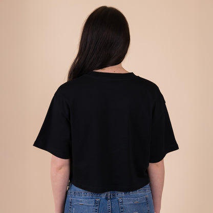 Q2 What does it all mean? - Black Crop Top