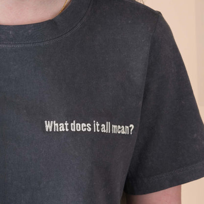 Q2 What does it all mean? - Acid Charcoal Crop Top