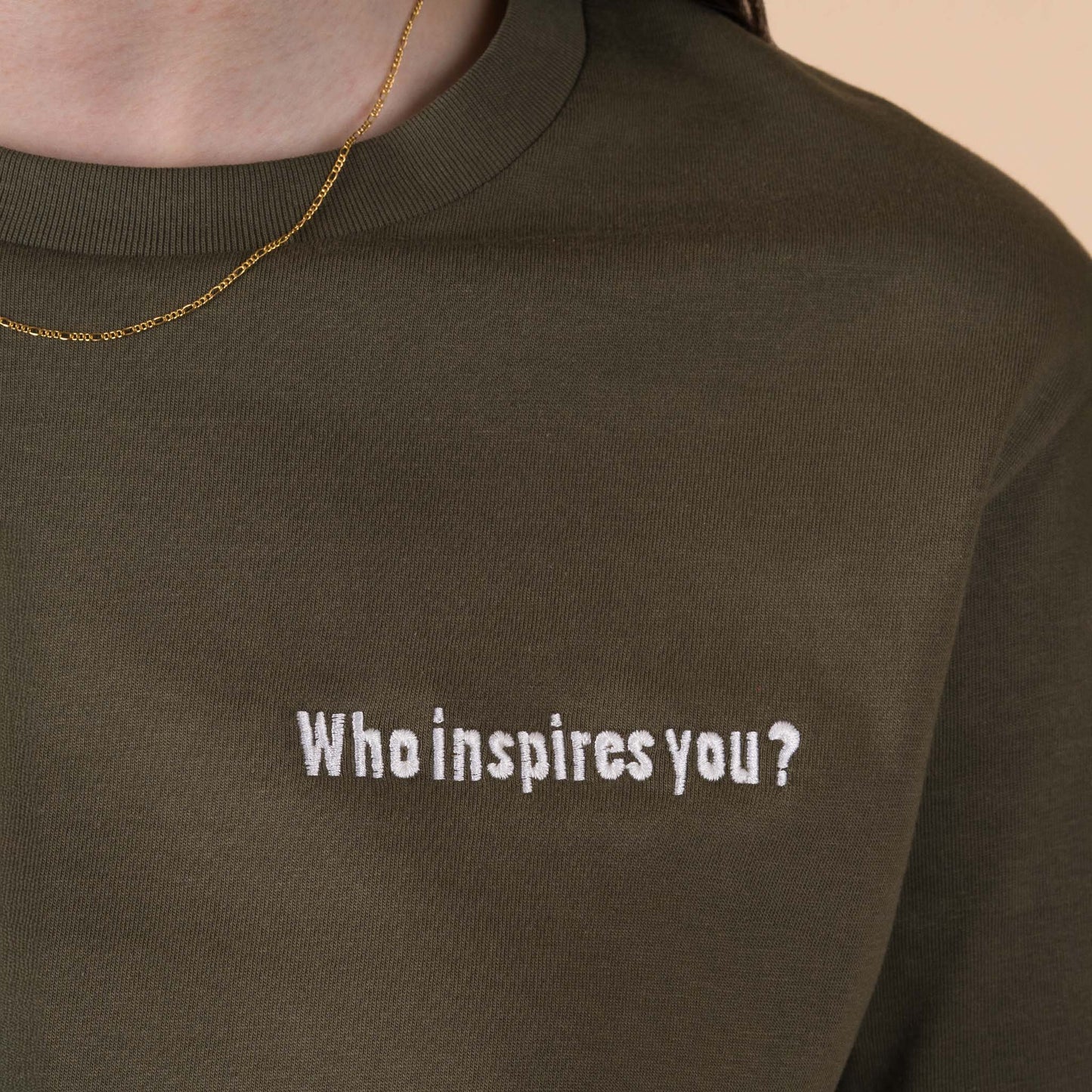 Q1 Who inspires you? - Ranger Green T-Shirt