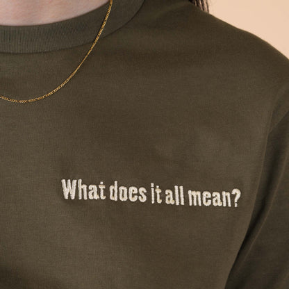 Q2 What does it all mean? - Ranger Green T-Shirt