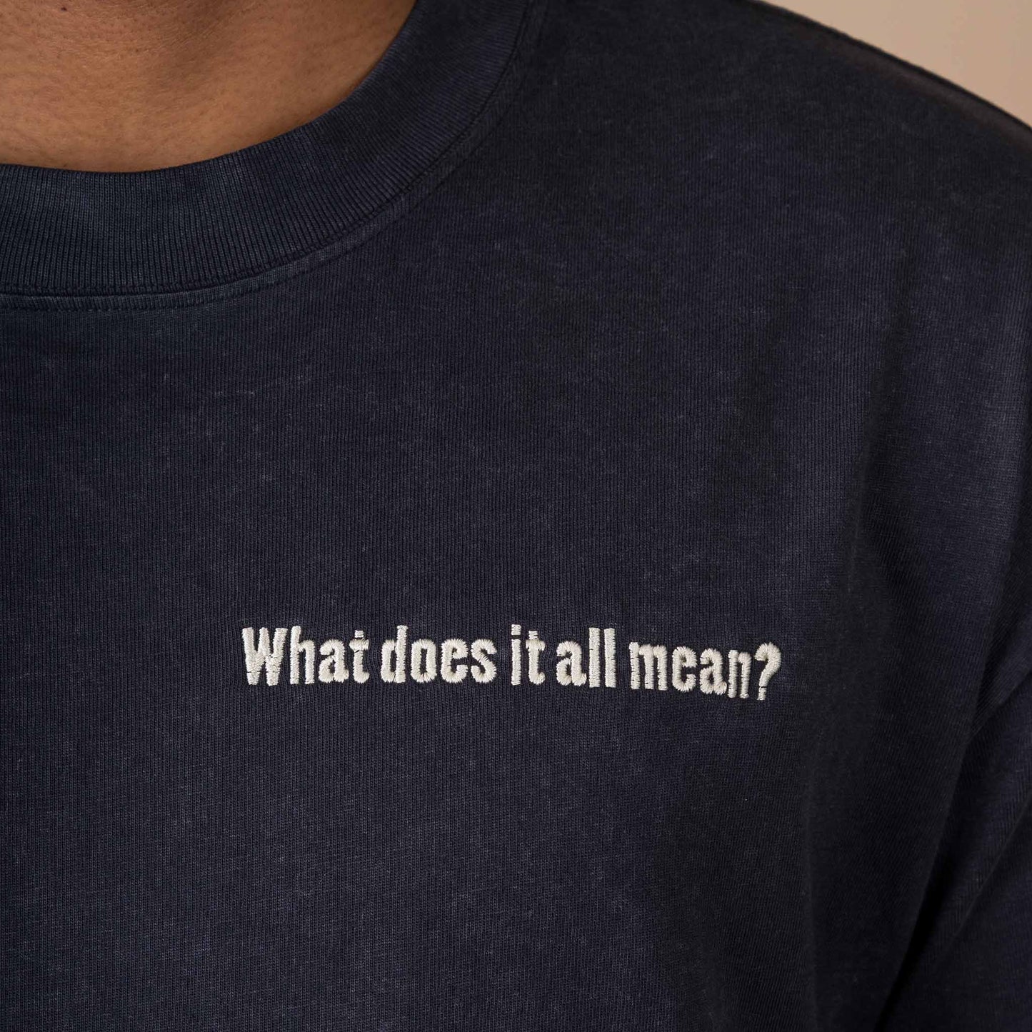 Q2 What does it all mean? - Acid Black T-Shirt