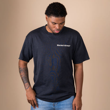 Q2 What does it all mean? - Acid Black T-Shirt