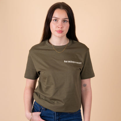 Q3 Can you Keep A Secret? - Ranger Green T-Shirt