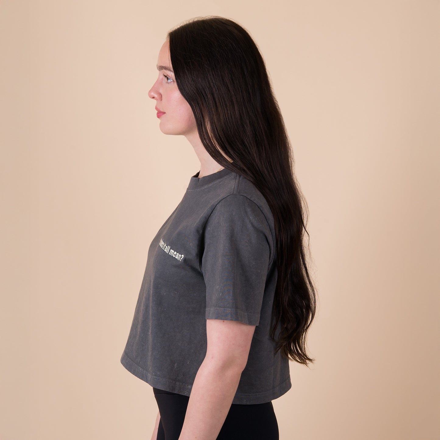 Q2 What does it all mean? - Acid Charcoal Crop Top