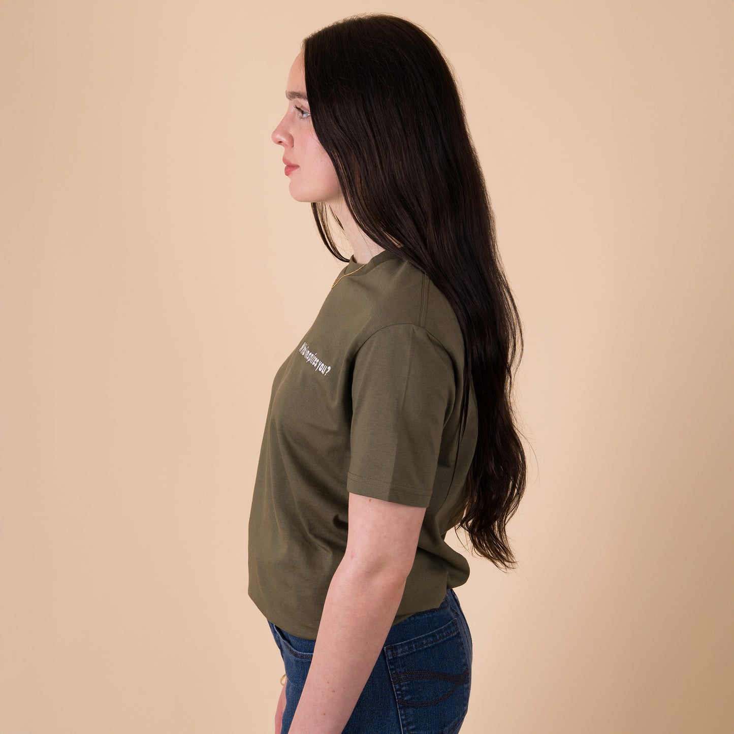 Q1 Who inspires you? - Ranger Green T-Shirt