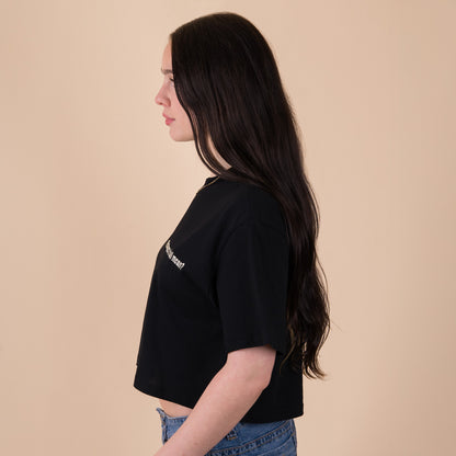 Q2 What does it all mean? - Black Crop Top
